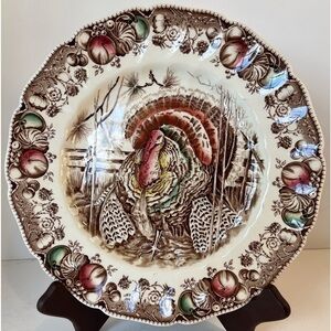“His Majesty” Vintage Johnson Brothers Thanksgiving Plate